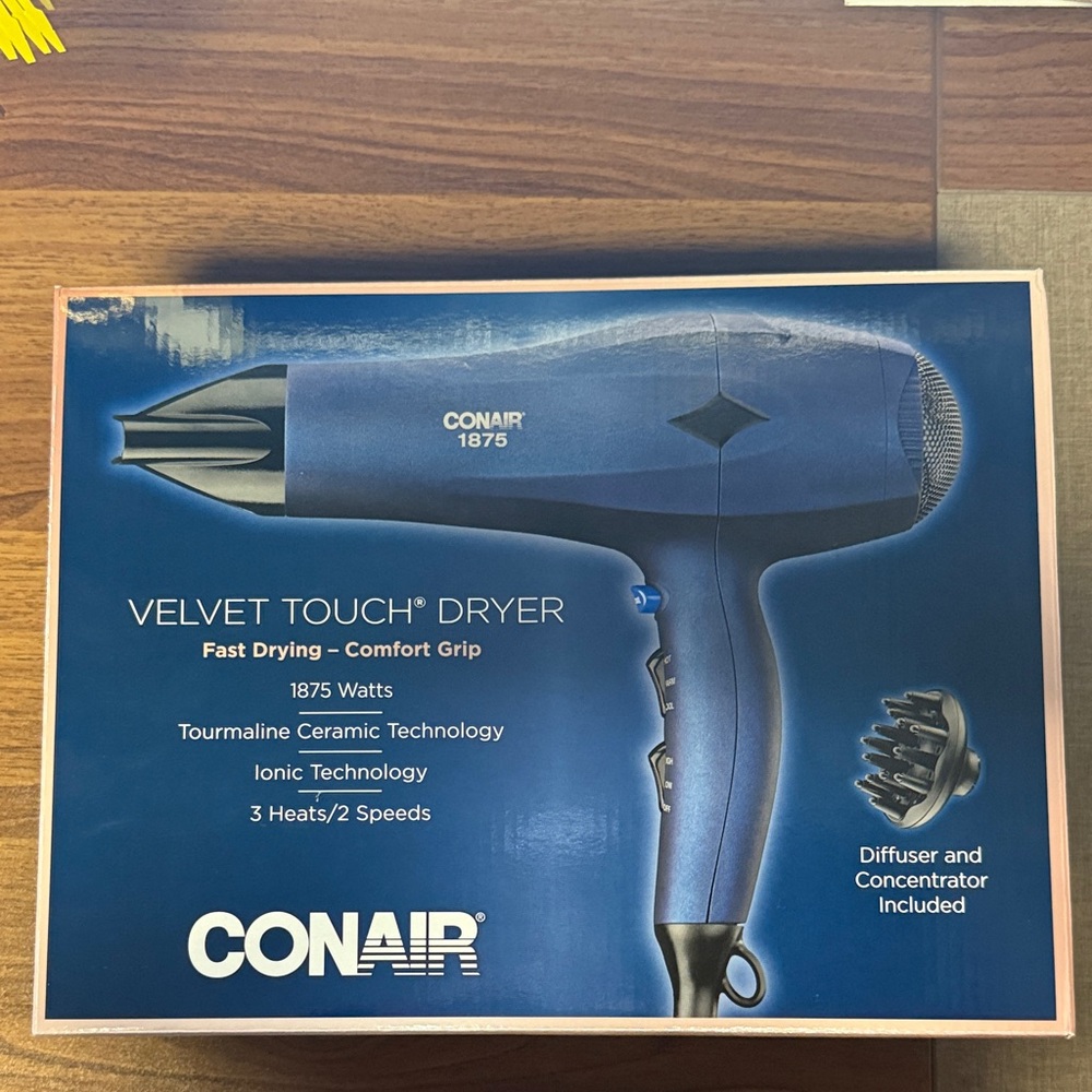 Velvet Touch Blue Hair Dryer